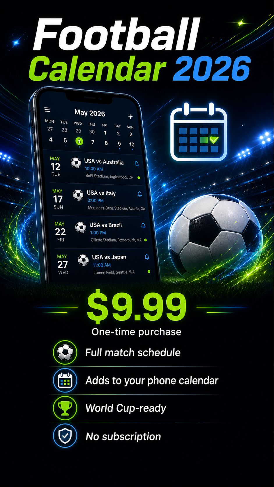 PitchPulse football calendar preview