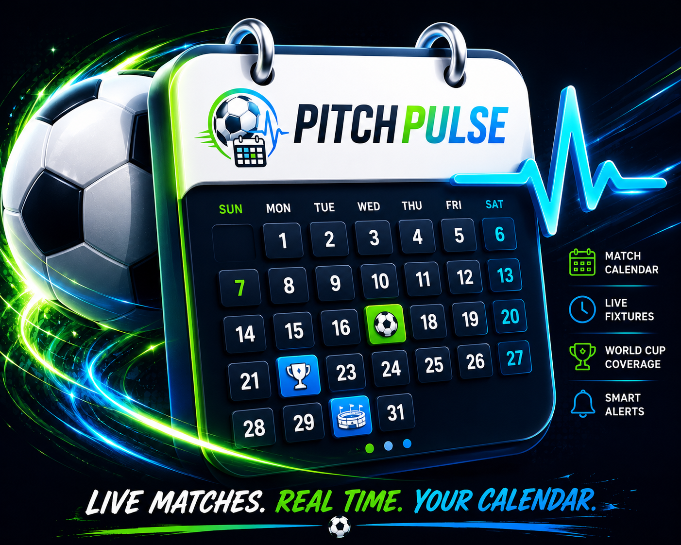 PitchPulse calendar artwork
